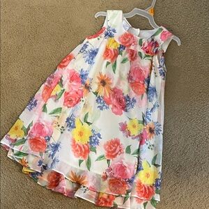 Blueberi Boulevard Floral Multicolor Kids Dress